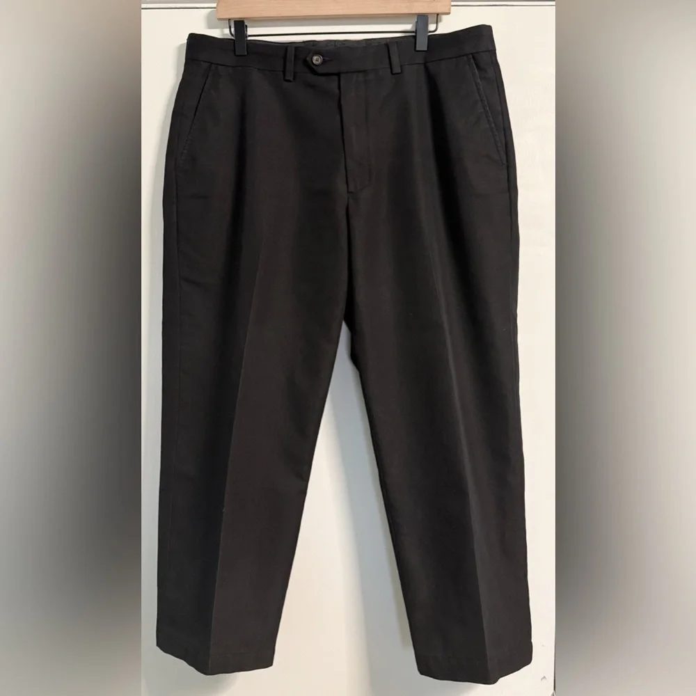 Ralph Lauren Black Chinos Men 38 Short 26 Inseam Straight Leg Hemmed